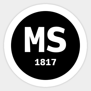 Mississippi | MS 1817 Sticker